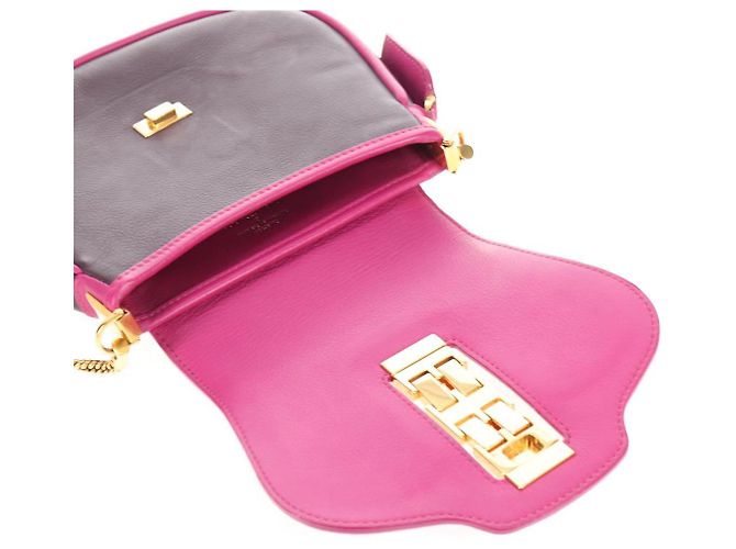 LOUIS VUITTON Borsa a Spalla Trappezio Art Deco in Pelle Rosa M97085 Auth 141216V Bordò - vista 21