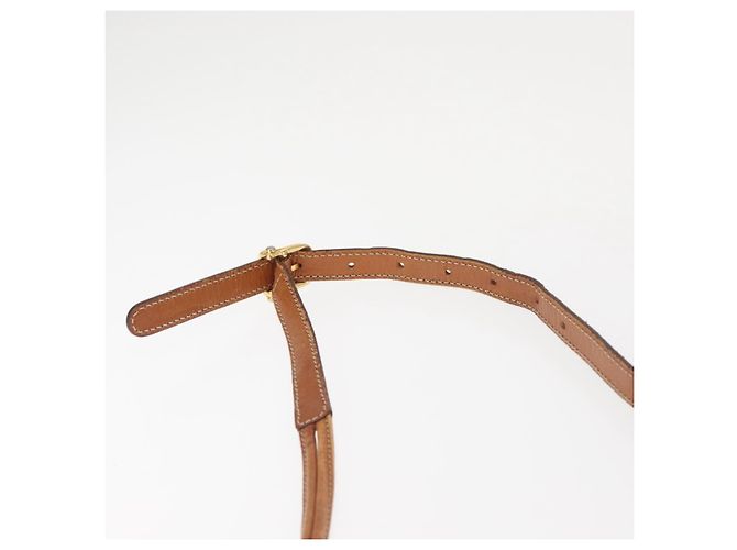 Céline Borsa a Spalla in Tela Macadam CELINE PVC Beige Oro Auth 144212 D'oro - vista 14