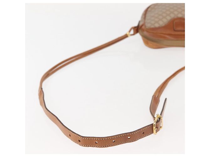 Céline Borsa a Spalla in Tela Macadam CELINE PVC Beige Oro Auth 144212 D'oro - vista 7