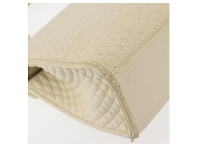 BALLY Borsa a Mano Trapuntata in Pelle Beige Oro Auth BA6460 D'oro - vista 15