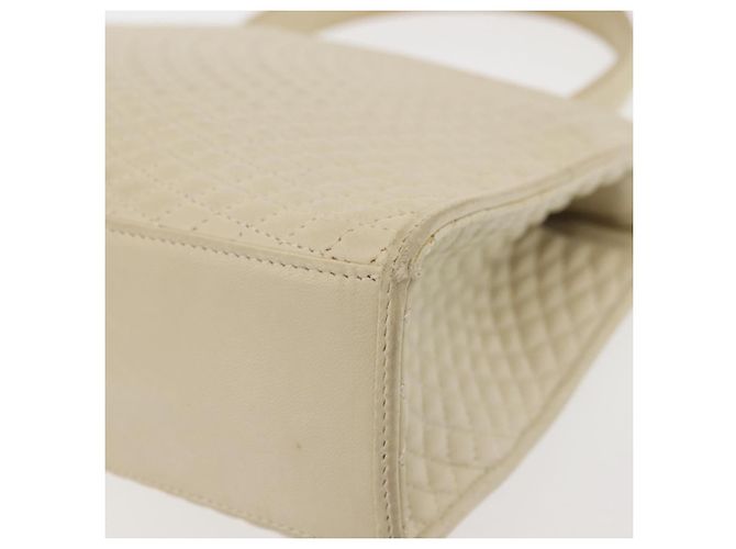 BALLY Borsa a Mano Trapuntata in Pelle Beige Oro Auth BA6460 D'oro - vista 16