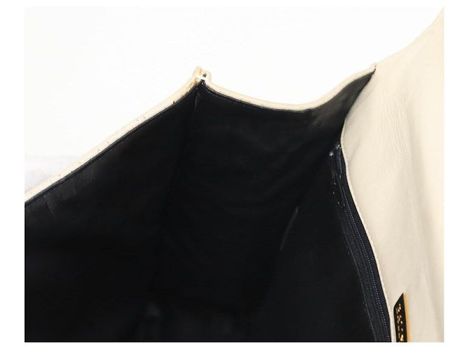 BALLY Borsa a Mano Trapuntata in Pelle Beige Oro Auth BA6460 D'oro - vista 20