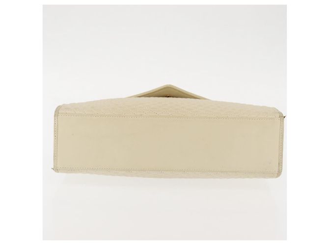 BALLY Borsa a Mano Trapuntata in Pelle Beige Oro Auth BA6460 D'oro - vista 5