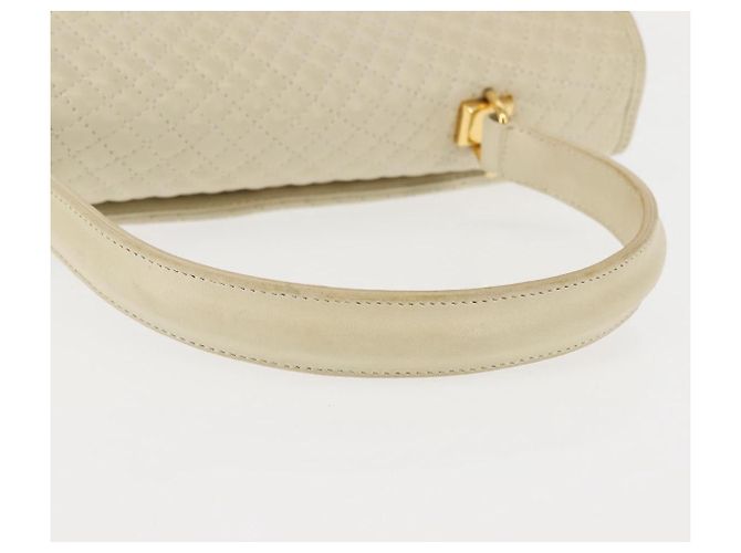 BALLY Borsa a Mano Trapuntata in Pelle Beige Oro Auth BA6460 D'oro - vista 7