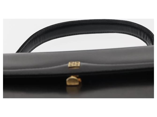 Borsa a mano GIVENCHY in pelle nera e oro Auth BA6452 Nero D'oro - vista 14