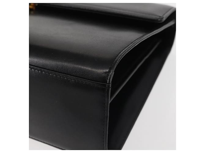 Borsa a mano GIVENCHY in pelle nera e oro Auth BA6452 Nero D'oro - vista 15