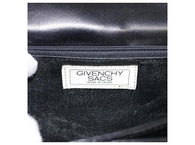 Borsa a mano GIVENCHY in pelle nera e oro Auth BA6452 Nero D'oro - vista 19