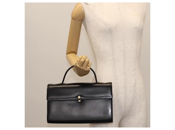Borsa a mano GIVENCHY in pelle nera e oro Auth BA6452 Nero D'oro - vista 25