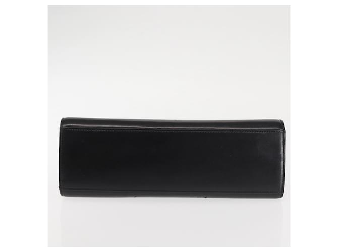 Borsa a mano GIVENCHY in pelle nera e oro Auth BA6452 Nero D'oro - vista 6