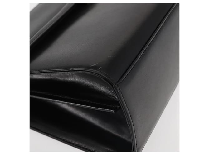 Borsa a mano GIVENCHY in pelle nera e oro Auth BA6452 Nero D'oro - vista 9