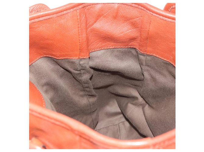 Chloé Borsa Tote in Pelle Marrone Oro Auth bs29573 D'oro - vista 20