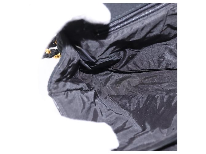 BALLY Borsa a Spalla con Catena Nylon Nero Oro Auth am9111 D'oro - vista 21