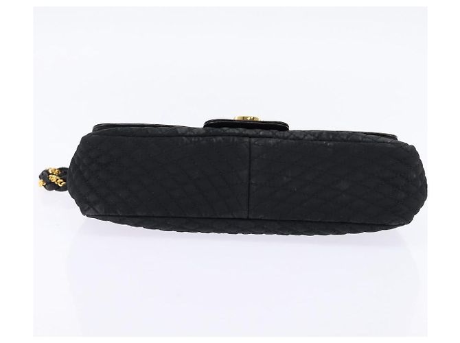 BALLY Borsa a Spalla con Catena Nylon Nero Oro Auth am9111 D'oro - vista 5