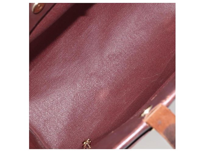 Hermès HERMES Herbag Cabas GM Borsa Tote Tela Pelle Marrone Oro Auth bs29683 D'oro - vista 11