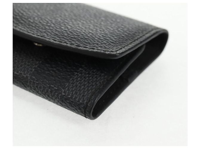 LOUIS VUITTON Custodia per Gemelli Damier Graphite Gemelli M66948 LV Auth 143486V Damier ebene - vista 13