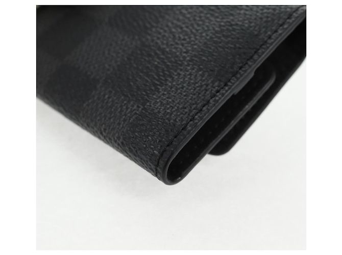 LOUIS VUITTON Custodia per Gemelli Damier Graphite Gemelli M66948 LV Auth 143486V Damier ebene - vista 15