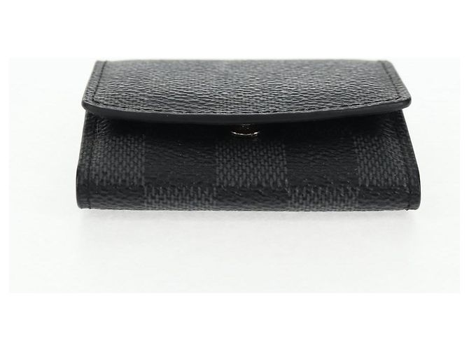 LOUIS VUITTON Custodia per Gemelli Damier Graphite Gemelli M66948 LV Auth 143486V Damier ebene - vista 6
