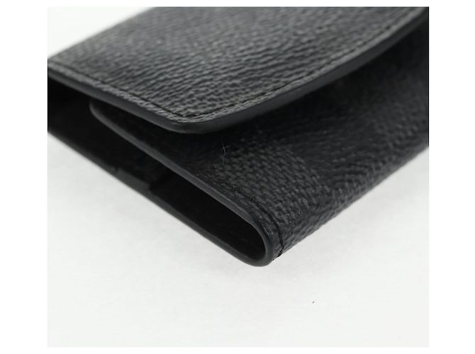 LOUIS VUITTON Custodia per Gemelli Damier Graphite Gemelli M66948 LV Auth 143486V Damier ebene - vista 7