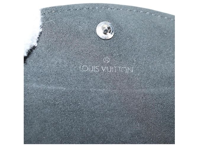 LOUIS VUITTON Custodia per Gemelli Damier Graphite Gemelli M66948 LV Auth 143486V Damier ebene - vista 9