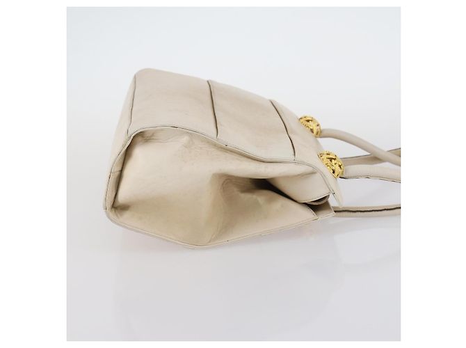 Borsa a Spalla Salvatore Ferragamo in Pelle Nylon 2Set Beige Marrone Auth 141558 - vista 12