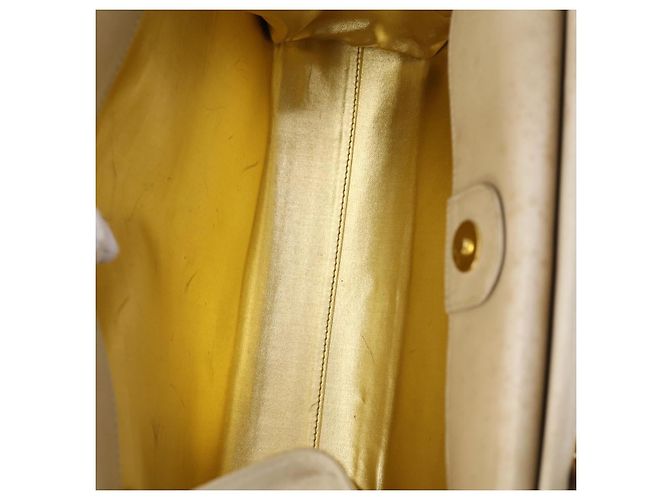 Borsa a Spalla Salvatore Ferragamo in Pelle Nylon 2Set Beige Marrone Auth 141558 - vista 17