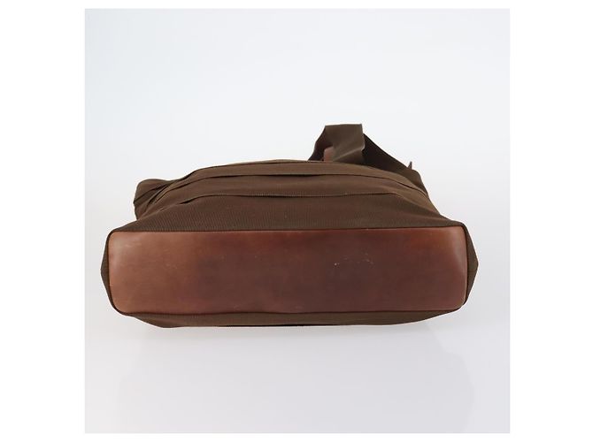 Borsa a Spalla Salvatore Ferragamo in Pelle Nylon 2Set Beige Marrone Auth 141558 - vista 7