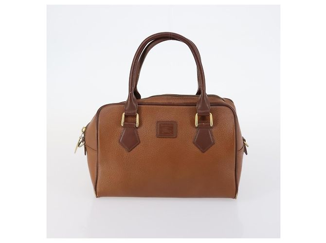 Autre Marque Borsa a Spalla Burberrys Nova Check in Pelle 3 Set Beige Marrone Nero Auth BA5851 - vista 16
