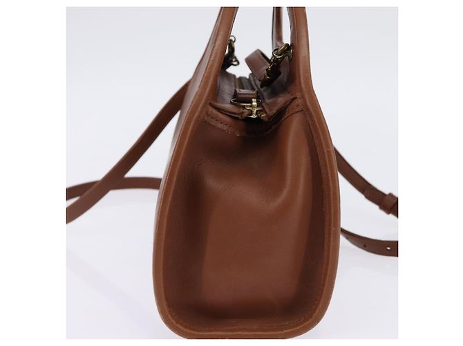 Coach Borsa a mano in pelle 2 in 1 marrone Auth am9143 - vista 3