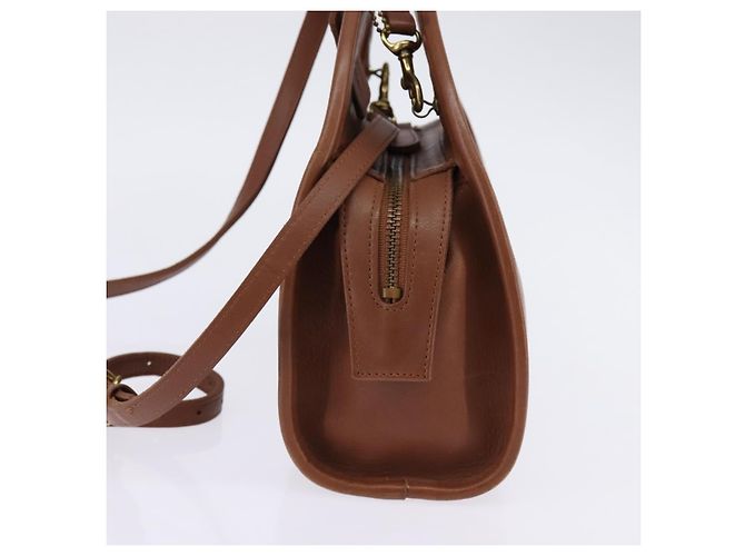Coach Borsa a mano in pelle 2 in 1 marrone Auth am9143 - vista 4