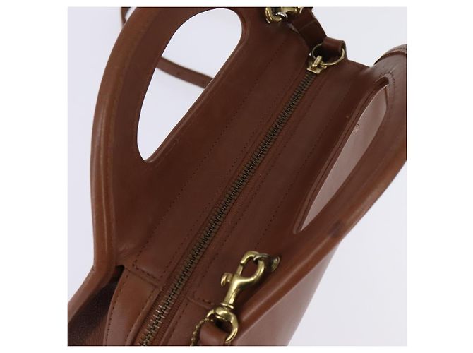 Coach Borsa a mano in pelle 2 in 1 marrone Auth am9143 - vista 6