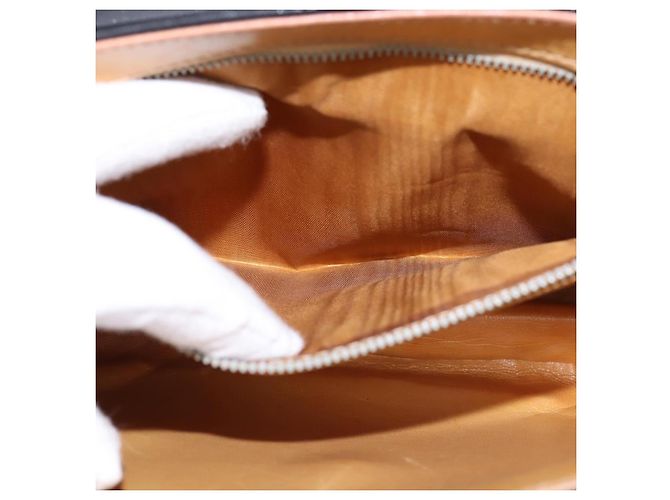 Céline Schultertasche aus Leder Schwarz Gold Auth BA6109 Golden - Ansicht 11