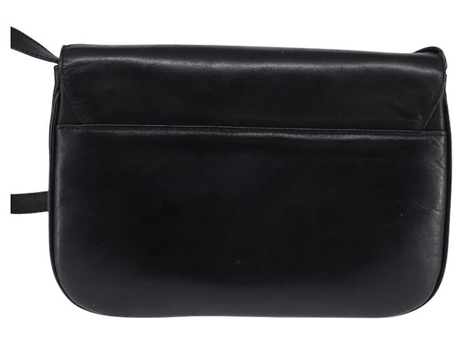 Céline Schultertasche aus Leder Schwarz Gold Auth BA6109 Golden - Ansicht 2