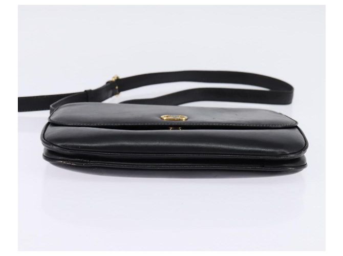 Céline Schultertasche aus Leder Schwarz Gold Auth BA6109 Golden - Ansicht 5