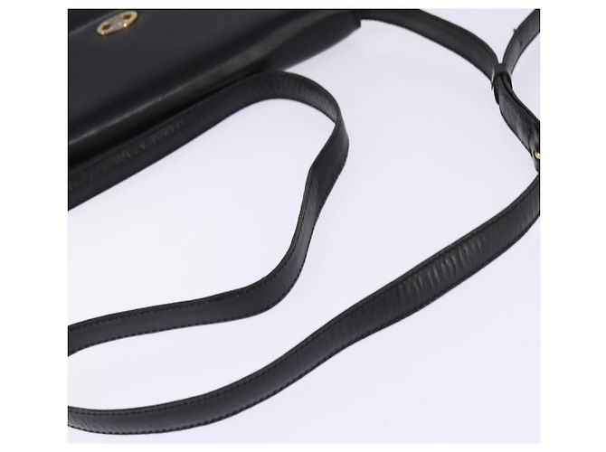 Céline Schultertasche aus Leder Schwarz Gold Auth BA6109 Golden - Ansicht 7