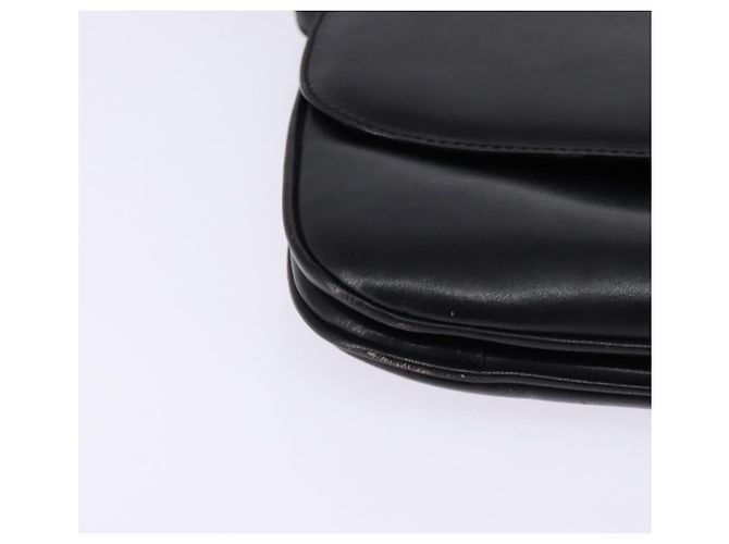 Céline Schultertasche aus Leder Schwarz Gold Auth BA6109 Golden - Ansicht 8