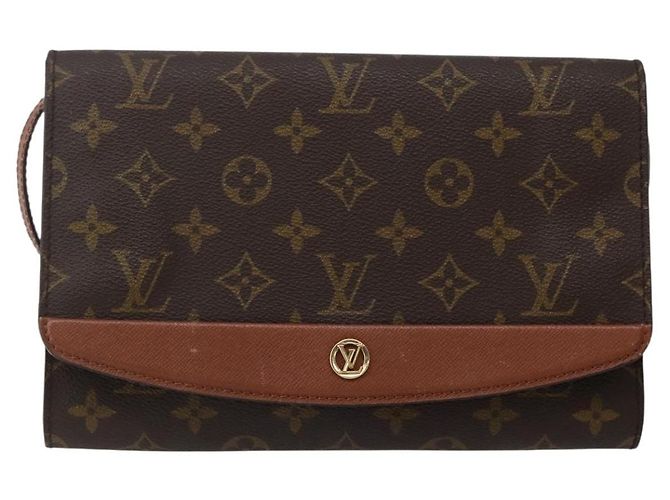 LOUIS VUITTON Borsa a Spalla Monogram Bordeaux 24 M51798 LV Auth 144113 Monogramma - vista 13