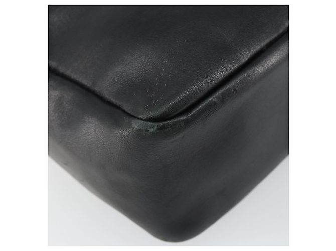 Borsa a mano in pelle Gucci Bamboo nera e oro 000 2865 0575 Auth 143348 Nero D'oro - vista 15