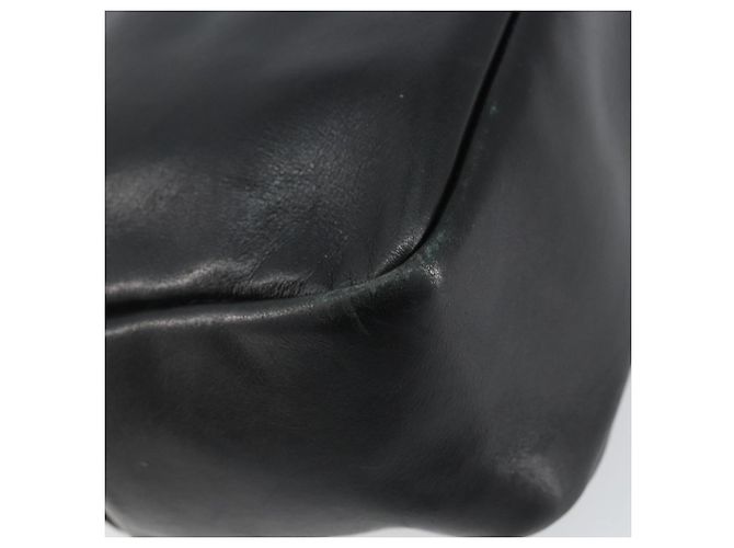 Borsa a mano in pelle Gucci Bamboo nera e oro 000 2865 0575 Auth 143348 Nero D'oro - vista 17