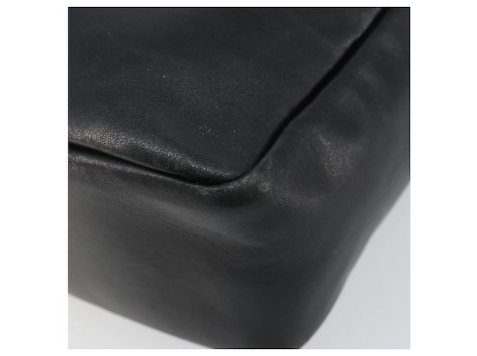 Borsa a mano in pelle Gucci Bamboo nera e oro 000 2865 0575 Auth 143348 Nero D'oro - vista 8