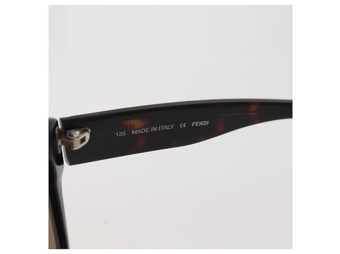 Gafas de sol FENDI de plástico marrón Auth am9120 Castaño - vista 10
