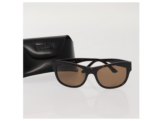 Gafas de sol FENDI de plástico marrón Auth am9120 Castaño - vista 11