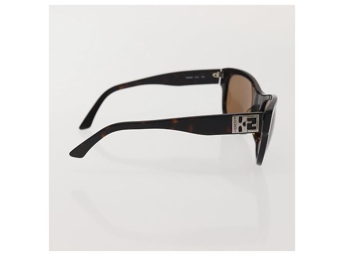 Gafas de sol FENDI de plástico marrón Auth am9120 Castaño - vista 7