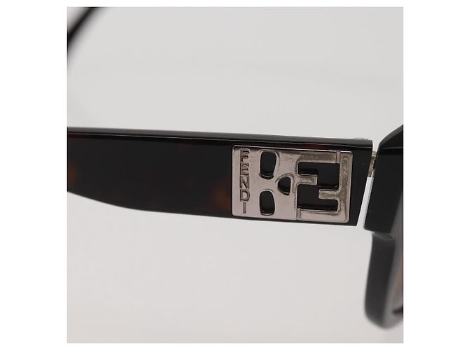 Gafas de sol FENDI de plástico marrón Auth am9120 Castaño - vista 8