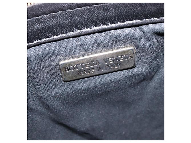 Autre Marque BORSO A SPALLA INTRECCIATO BOTTEGA VENETA Pelle Nera Oro Auth 143195 Nero D'oro - vista 10
