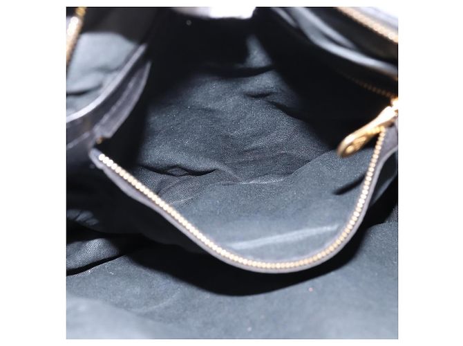Autre Marque BORSO A SPALLA INTRECCIATO BOTTEGA VENETA Pelle Nera Oro Auth 143195 Nero D'oro - vista 12