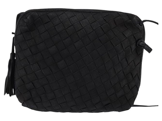 Autre Marque BORSO A SPALLA INTRECCIATO BOTTEGA VENETA Pelle Nera Oro Auth 143195 Nero D'oro - vista 13