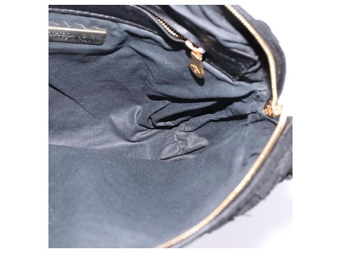 Autre Marque BORSO A SPALLA INTRECCIATO BOTTEGA VENETA Pelle Nera Oro Auth 143195 Nero D'oro - vista 17