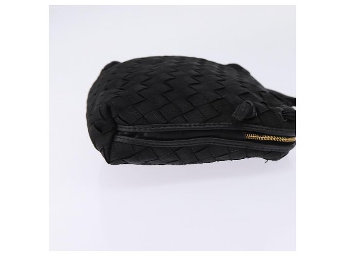 Autre Marque BORSO A SPALLA INTRECCIATO BOTTEGA VENETA Pelle Nera Oro Auth 143195 Nero D'oro - vista 4