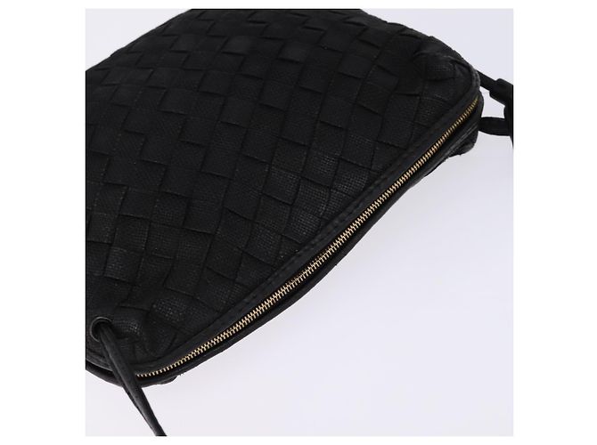 Autre Marque BORSO A SPALLA INTRECCIATO BOTTEGA VENETA Pelle Nera Oro Auth 143195 Nero D'oro - vista 6