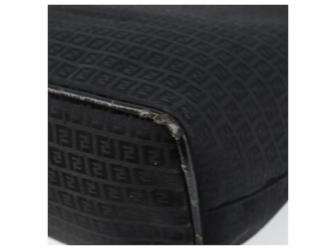 Fendi Borsa a mano in tela Zucchino nera Auth ep10842 Nero - vista 15